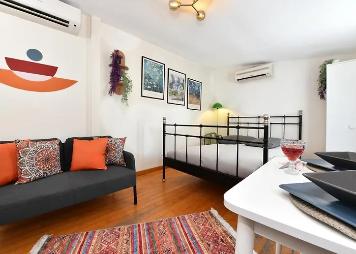 Cute Balcony Retro Design Ac Galata Apartmán Istanbulská provincie