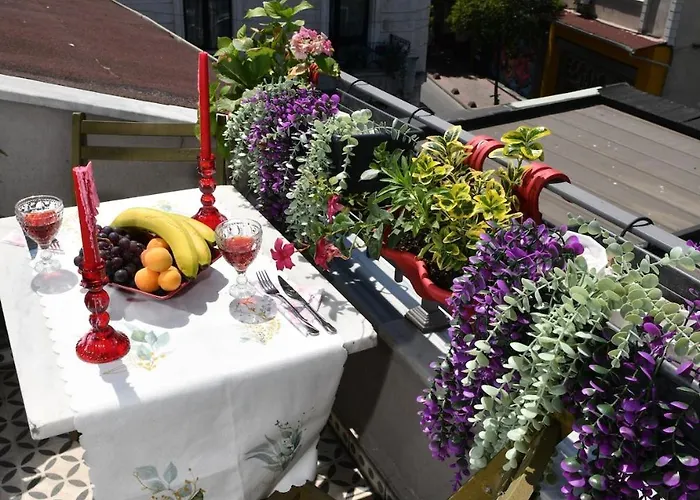 Cute Balcony Retro Design Ac Galata Apartmán *